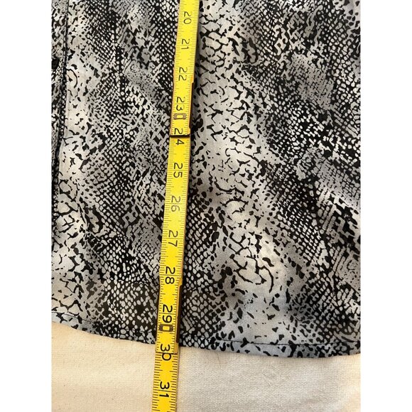 Lane Bryant Blouse 18/20 Black Gray Button Front Sheer Collar office Comfortable - Picture 9 of 16
